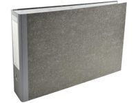 Exacompta - Classeur à levier - Dos 70 mm - A3 paysage - pour 550 feuilles - gris marbré avec dos gris