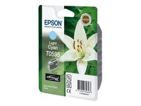 Epson T0595 Orchidée - cyan clair - cartouche d'encre originale
