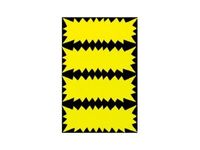 Apli Agipa - 400 cartons flash fluo - jaune - 3,5 x 9 cm