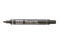 Pentel PEN N50 - Marqueur permanent - pointe ogive - noir