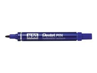 Pentel PEN N50 - Marqueur permanent - pointe ogive - bleu