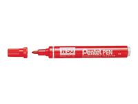 Pentel PEN N50 - Marqueur permanent - pointe ogive - rouge
