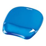 Fellowes - Tapis de souris avec repose-poignet Crystals Gel bleu