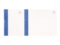 Exacompta - 10 Blocs  vendeurs de 100 tickets - 60 x 135 mm - numéroté - bleu