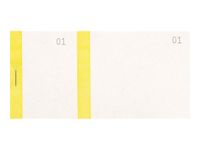 Exacompta - 10 Blocs vendeurs de 100 tickets - 60 x 135 mm - numéroté - jaune
