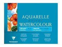 Clairefontaine Etival - Bloc de papier aquarelle - 25 feuilles 18 x 24 cm - 200 g/m²