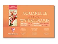 Clairefontaine Etival - Bloc de papier aquarelle - 25 feuilles 10 x 15 cm - 300 g/m²