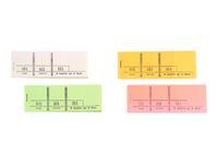 Exacompta - 10 Blocs passe-partout 3 volets - 48 x 150 mm - numéroté