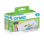 Dymo LabelWriter - Ruban d'étiquettes auto-adhésives - 4 rouleaux de 130 étiquettes (28 x 89 mm) - fond bleu, fond rose, fond jaune et fond vert écriture noire