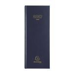 Agenda de bureau Long - Euros et Cents - 1 jour par page - 13,5 x 34 cm - disponible dans différentes couleurs - Exacompta