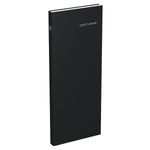 Lecas Comptoir Long Travers - Agenda 1 jour par page - 14 x 35 cm - noir