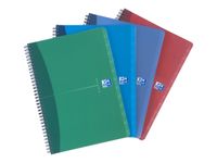 Oxford - Répertoire à spirale A4 (21x29,7 cm) - 180 pages - ligné - disponible dans différentes couleurs