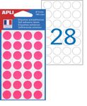 Apli Agipa - 168 Pastilles adhésives - rose - diamètre 15 mm - réf 111848