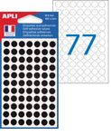 Apli Agipa - 462 Pastilles adhésives - noir - diamètre 8 mm - réf 111837