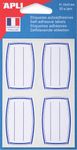 Apli Agipa - 32 Étiquettes scolaires cadre et lignes bleus - 33 x 53 mm - réf 111934