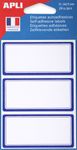 Apli Agipa - 24 Étiquettes scolaires cadre bleu - 34 x 75 mm - réf 111951
