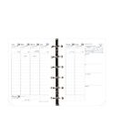 Quo Vadis - Recharge Organiseur - Minitimer - Semainier Planning - Français - 12 mois de janvier à décembre - 9x12,5 cm - Papier Clairefontaine blanc - Fabrication française