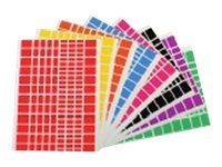 Apli - 10 feuilles gommettes rectangles - coloris assortis