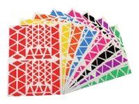 Apli - 10 feuilles gommettes triangles - coloris assortis
