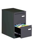 Classeur métallique monobloc professionnel - 2 tiroirs - H71 x L41 x P62 cm - anthracite