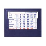 Chevalet complet - 1 mois par page - 13,5 x 10,5 cm - Exacompta