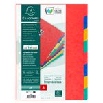 Exacompta Nature Future - Intercalaire 8 positions - A4 - carte lustrée colorée