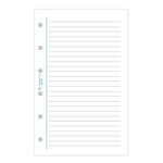 Exacompta Exatime 14 - Recharge pour organiseur - travers ligné blanc - 8,1 x 12,6 cm