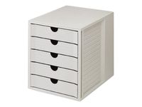 HAN Monitor - Module de classement 5 tiroirs - gris