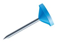 Exacompta - 100 Épingles tête plate - 5 mm - bleu