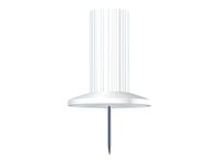 Exacompta - 25 Épingles papic - 10 mm -blanc
