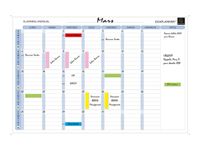Exacompta - Planning mensuel magnétique - effaçable à sec - 90 x 59 cm