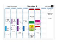 Exacompta - Planning hebdomadaire magnétique - effaçable à sec - 90 x 59 cm