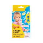 JOVI - Jeu de peinture pour doigts - 6 parties - 6 couleurs - assortiment de couleurs pastel - 35 ml