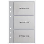 Exacompta Exatime 17 - Recharge pour organiseur - 5 pochettes pour cartes de visite - 10,5 x 17,2 cm