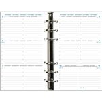 Recharge pour organiseur Exatime 17 - 16 mois- 1 semaine sur 2 pages à l'horizontale - 10,5 x 17,2 cm - Exacompta