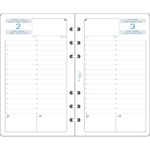 Exacompta Exatime 17 - Recharge pour organiseur - 1 jour par page - 1er semestre - 10,5 x 17,2 cm