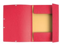 Exacompta Nature Future - 10 Chemises à 3 rabats - A4 - pour 250 feuilles - rouge