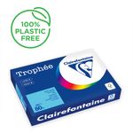 Clairefontaine Trophée - Papier couleur - A3 (297 x 420 mm) - 80 g/m² - Ramette de 500 feuilles - bleu alizé
