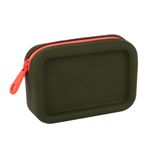 Porte‑monnaie en silicone doux et lavable - design NEON urbain avec fermeture fluo