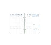 Quo Vadis - Recharge Organiseur - 2026-2027 - Timer 21 Planing - Semainier Planning - Français - 16 mois de septembre à décembre - 15x21 cm - Papier Clairefontaine blanc - Fabrication française