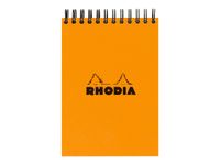 Rhodia - Bloc notes à spirale - 10 x 15 cm - 160 pages - petits carreaux