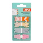 80 index adhésifs - motifs enfantins animaux mignons - repositionnables - pour agendas - livres et devoirs