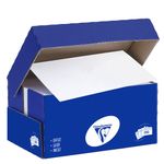 Clairefontaine Clairalfa - 250 Enveloppes DL 110 x 220 mm - 90 gr - sans fenêtre - blanc - bande adhésive