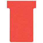 Nobo - 100 Fiches en T - Taille 2 - rouge