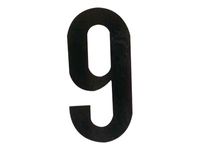 Pickup - Étiquette autocollante - 90 mm - Chiffre 9 - noir mat