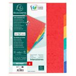 Exacompta Nature Future - Intercalaire 6 positions - A4 Maxi - carte lustrée colorée