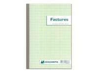 Exacompta - Manifold Carnet de factures avec TVA - 50 dupli - A5
