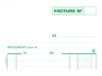 Exacompta - Manifold Carnet de factures - 50 dupli - 21 x 13,5 cm