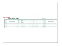 Exacompta - Piqûre Journal de caisse ou banque - 2 libellés : 6 crédits/13 débits - 27 x 32 cm