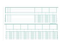 Exacompta - Piqûre tête paresseuse - 10 colonnes sur 2 pages - A4